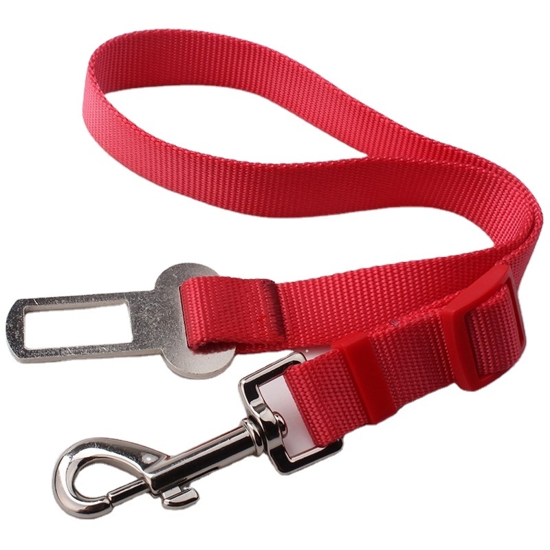 2024 Popular Pet Dog Leash Set Hot Seller Strong Durable Pet outdoor Walking Car Leash Belt Custom Pet Dog Safety Belt