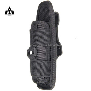 Flashlight Holder for Tactical Torch, Duty Belt Flashlight Holster Tactical Nylon Pouch Case with 360 Degrees Rotatable Clip