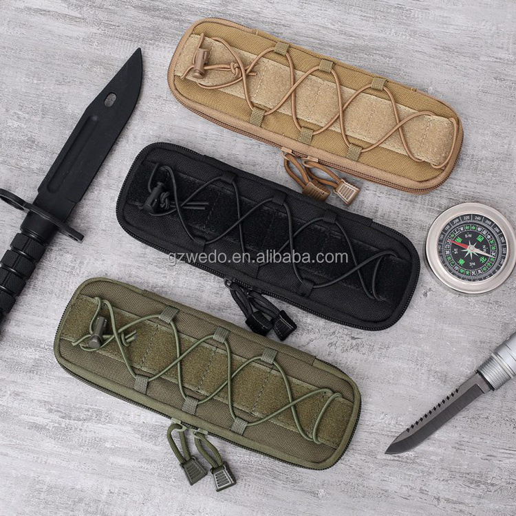 Tactical Knife Sheath Bag, Molle Flashlight Holster Utility Multi Tool Knife Pouch Case Holder Cartridge Clip Outdoor Pouches