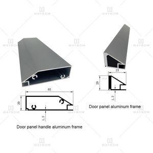 Super quality custom Kitchen Wall Wardrobe Door Cabinet Decorative Aluminium Alloy Window Profile Pull Edge G Handles Profile