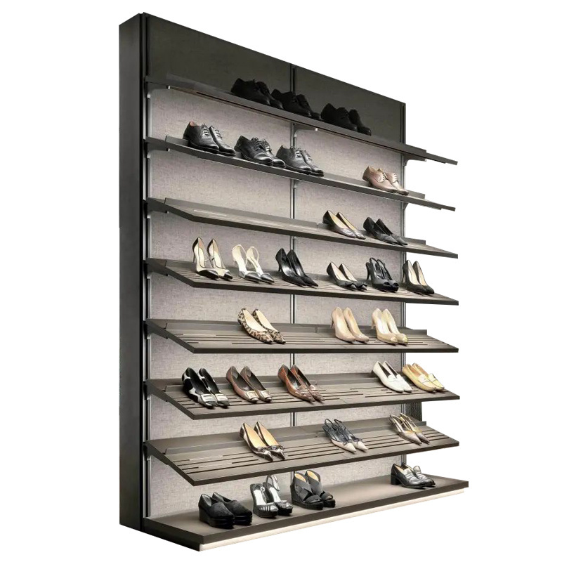 Italian custom golden framed economical walk-in closet systems organizers