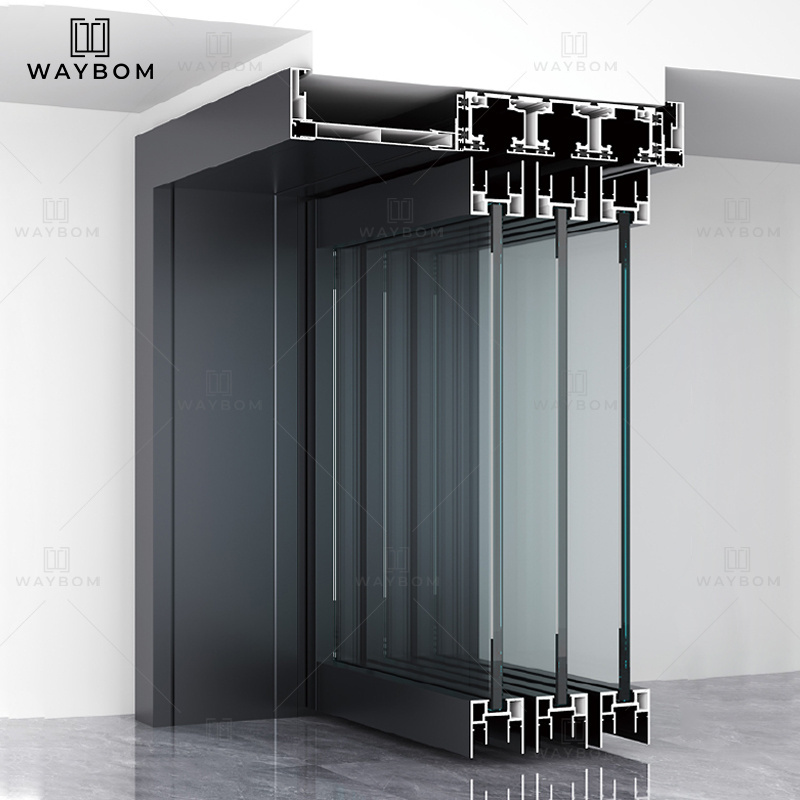 Custom upper brackets door aluminium profile super slim 35mm interior door frame profile aluminum channel white black