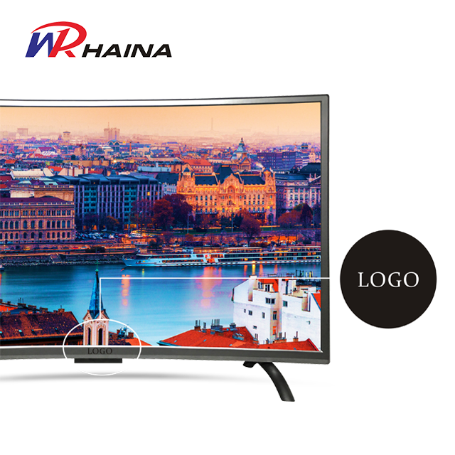 Haina High Performance Mul-ti Language Kitchen Tv 1080p Android 32 Inch Smart Curved Display Led Tv