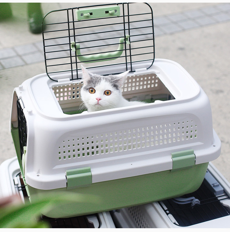 Pet Airbox Cages Carriers Large Kennel Animal Dog Cat Wholesale Portable For Sale Plastic Travel Pet Cage