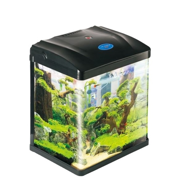 SUNSUN mini glass betta water aquarium fish tank for office table