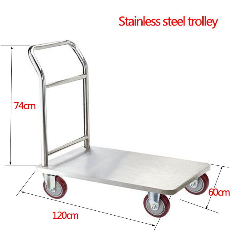 Weihang Heavy Duty Warehouse Tool Trolley Folding Platform Restaurant Serving Trolley Food Service Cart With Wheels