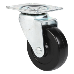 Free sample Weihang 2.5  inch Plate Fixed Caster rubber rollerblade furniture  office chair  caster wheels