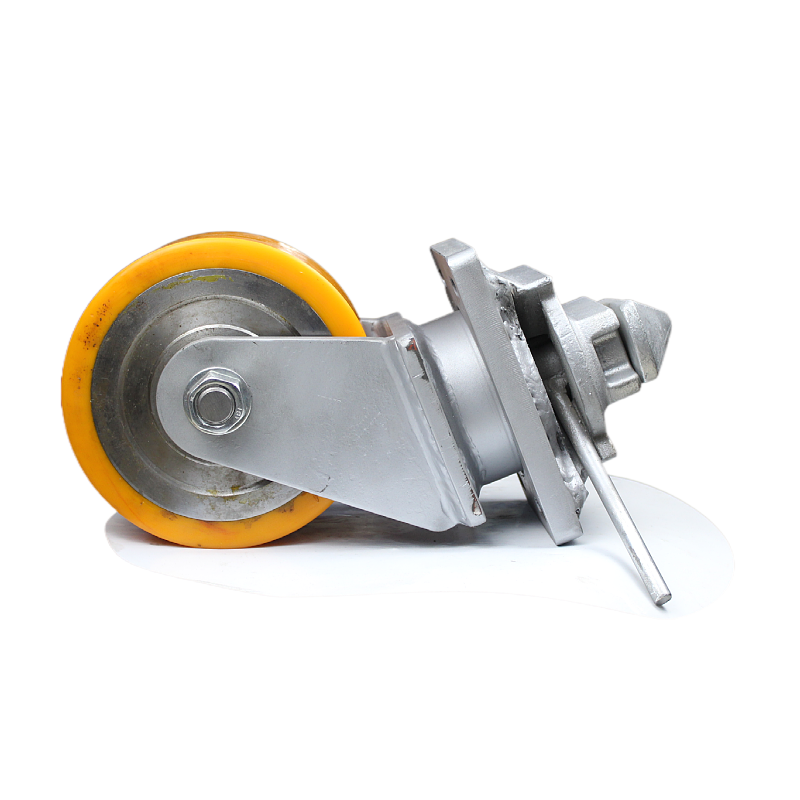 Weihang 8*4  inch  ISO shipping container double locked caster wheels heavy duty 5 ton industrial caster wheel