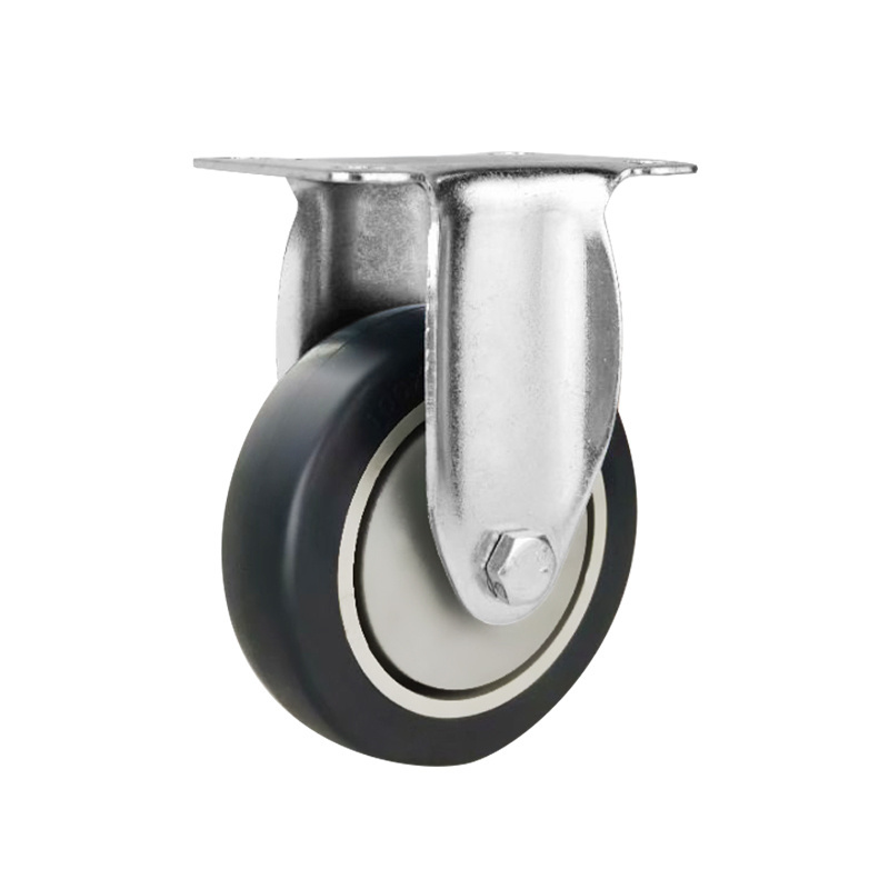 weihang 150KG Load Capacity 4 Inch 100mm Single Ball Race Bearing Polyurethane Locking hand cart Caster Wheels