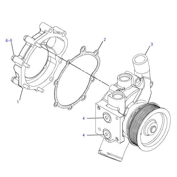 CAT C7 C9 engine water pump 352-2125 for Caterpillar engine parts