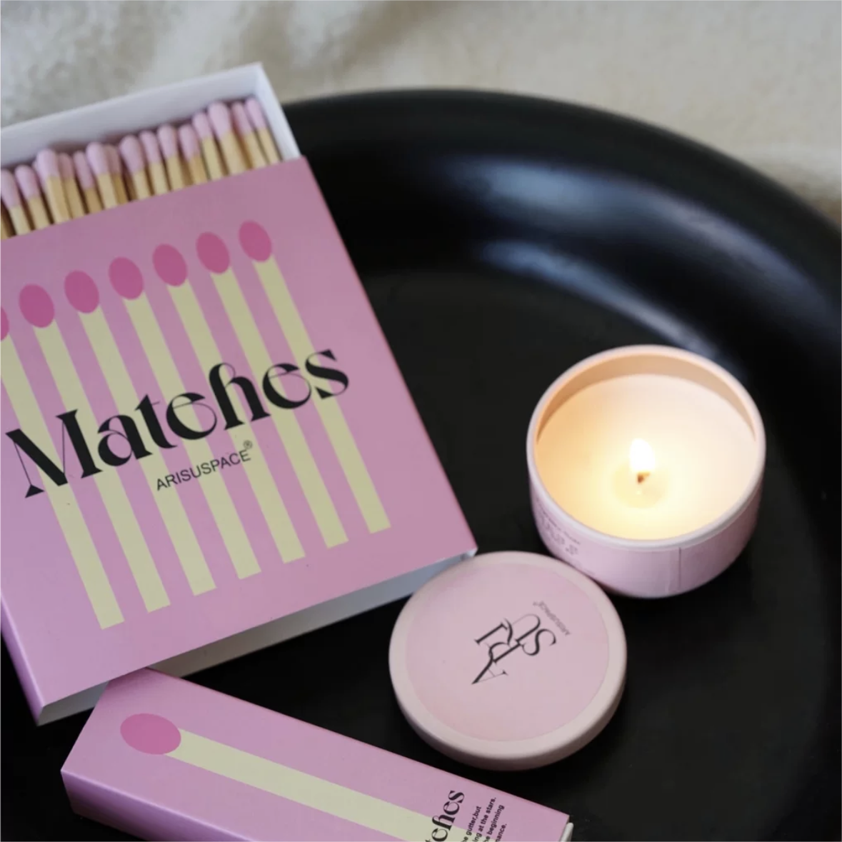 Aromatherapy Candle Matches Pink Box Matches Advanced Personalized Customization Logo Pink Extra Long Sticks Matches