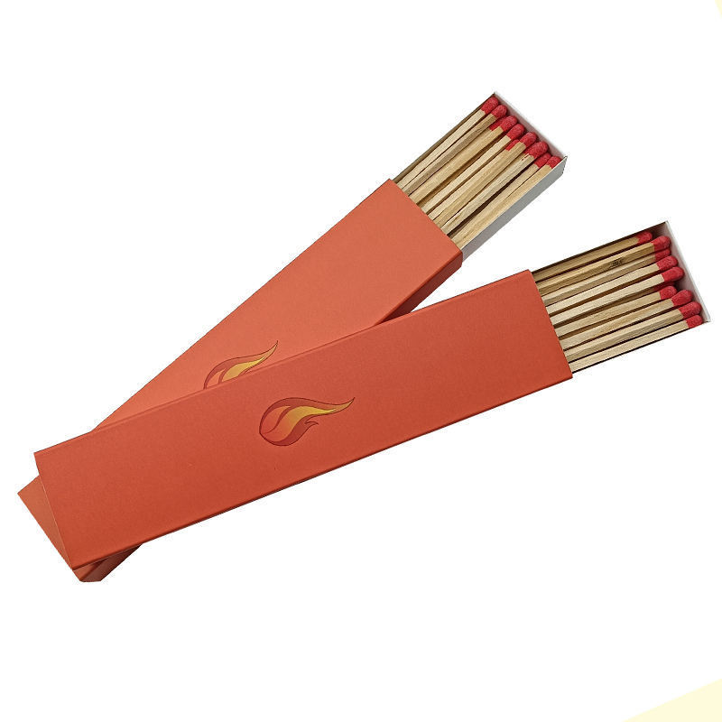 Vlong Extra long, extra thick custom extra long fireplace matches Custom logo long match boxes