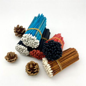 4 inch long colorful match sticks high quality factory direct price match head custom for household hotel matchsticks