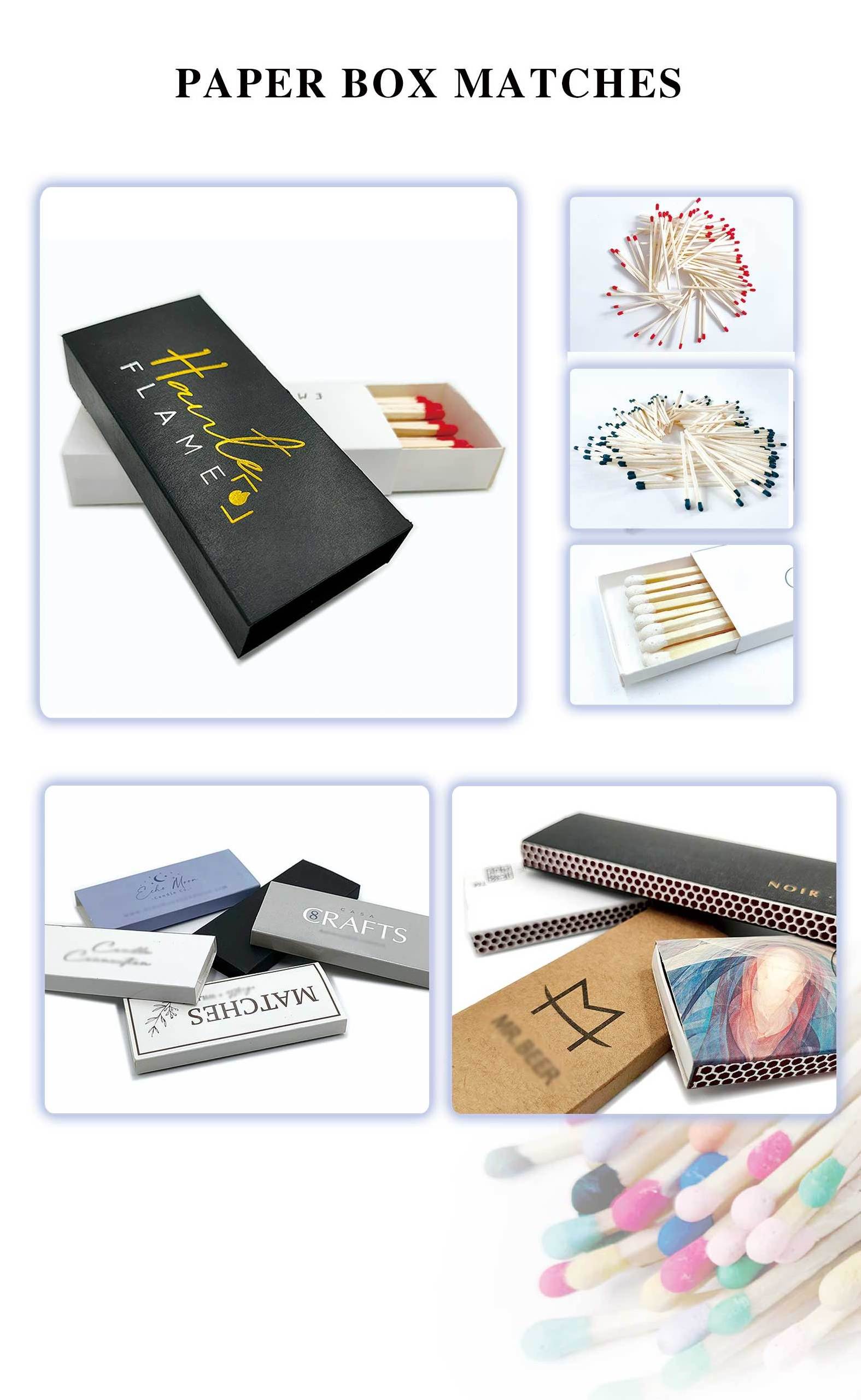 Bulk matches Custom color size safety matches