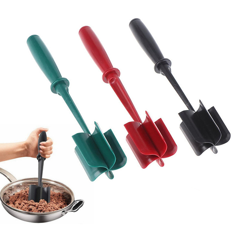 Meat Chopper for Ground Beef - Heat Resistant Ground Beef Smasher for Hamburger Meat Nylon Hamburger Chopper Utensil