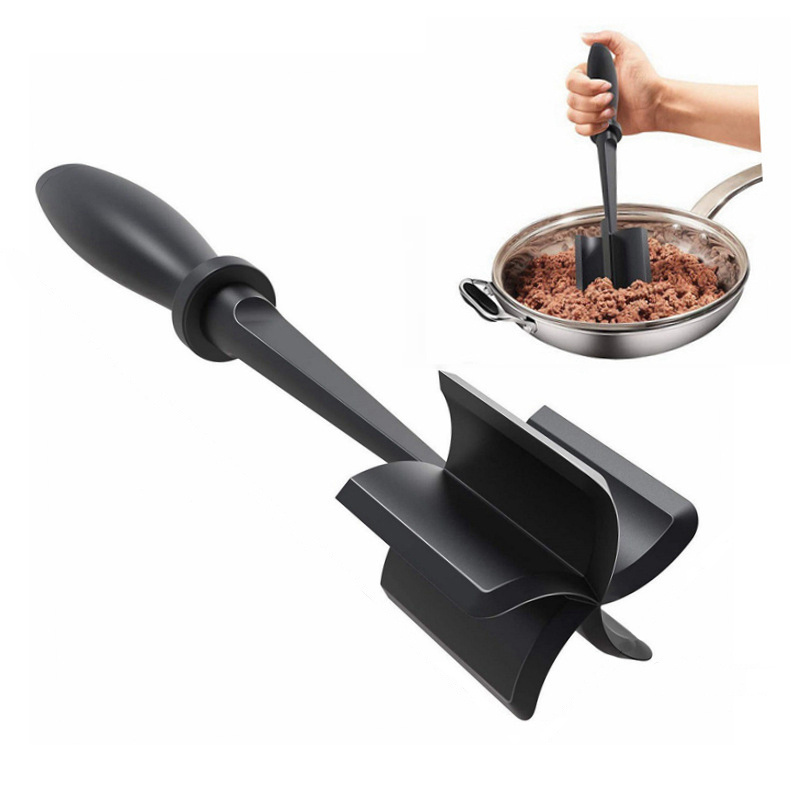 Professional Resistant Mix and Chop Plastic Kitchen Utensil Meat Fruit Potato chopper Masher Ground Beef Masher