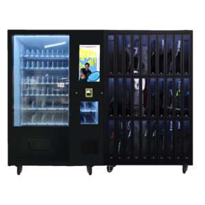 Micron padel racket tennis ball vending machine with elevator and adjustable channel