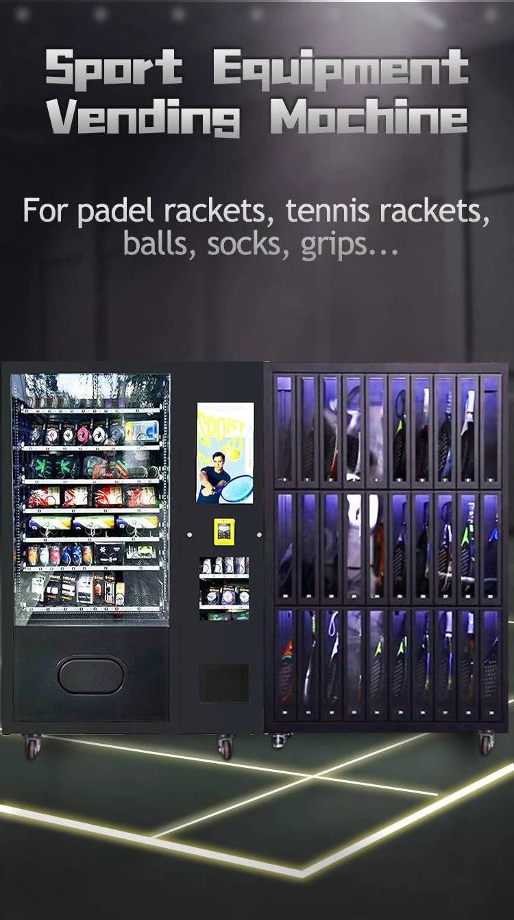 Sport Vending Machine for Padel Rackets Tennis Balls vending machine for Tennis ball rental