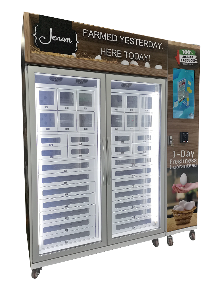 For Farm Selling Fresh Egg vegetables cooling locker vending machines for business in France