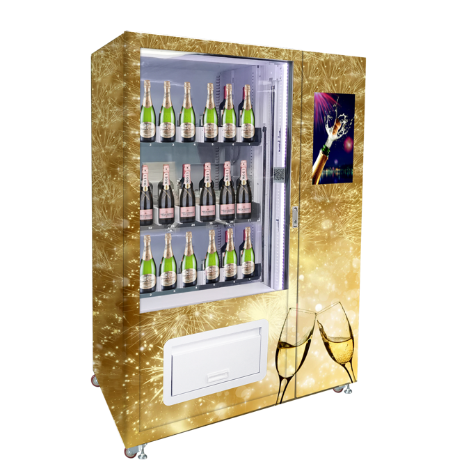 Micron convenience store cocktail wine soda sparkling water glass bottle glass beer vending machine