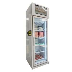 ice cream vending machine smart freezer machine vending grab n go fridge for cold drink