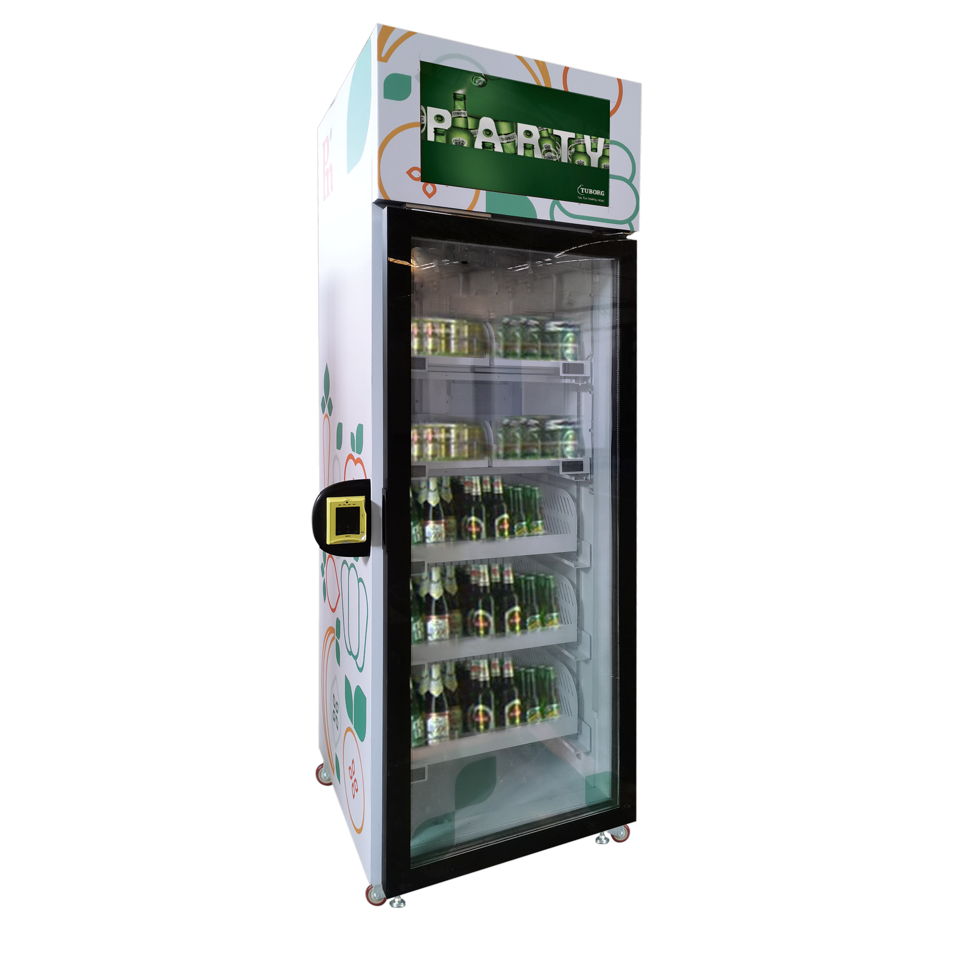 Cheap Beer Vending Machines With Age Recognition, 2-20 Degree Cooling System, Beer Bottle Smart Fridge