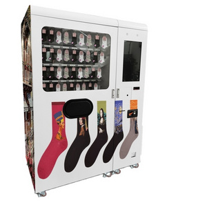 Sock underwear pen sim card small gift with hook hanging good tray middle pick up smart touch screen Vending machine