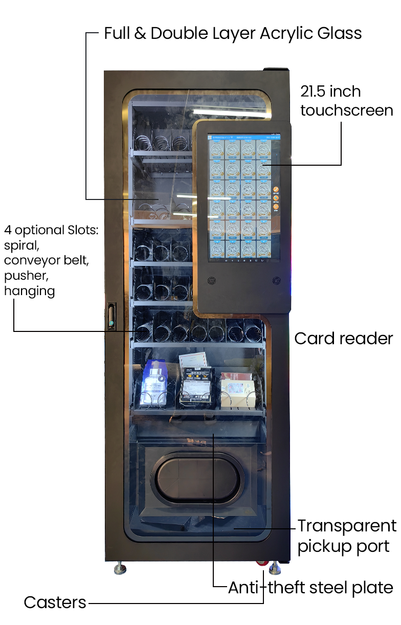 Micron Small Cosmetics Beauty eyelash pink Vending Machines packaging vending machine the shopping mall