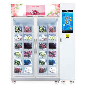 Remote-controlled Energy Saving Cooling Locker Flower Vending Machines  with refrigeration system