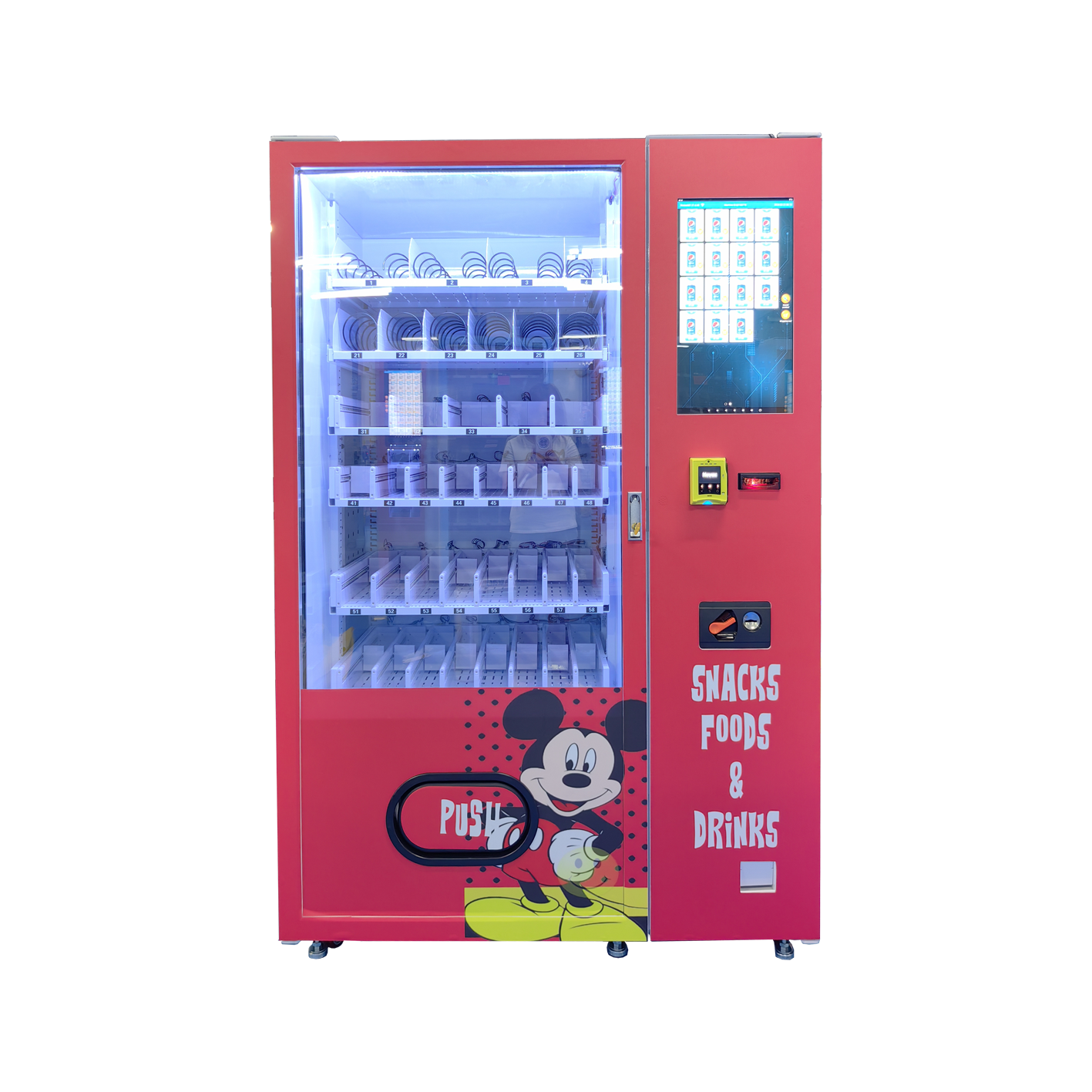 Micron high quality automatic scented candle fragrance oil vending machine with elevator in the mall