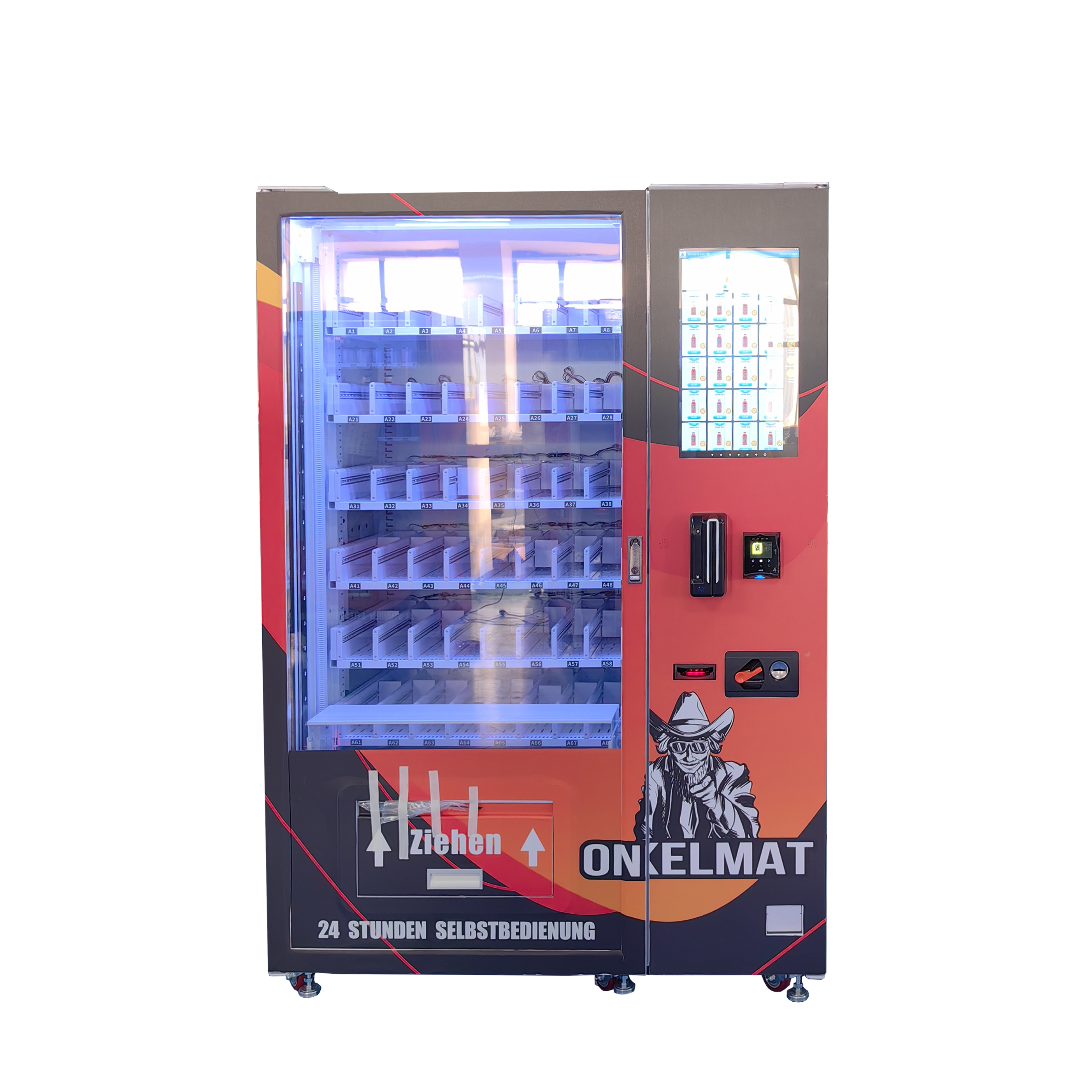 Micron high quality automatic scented candle fragrance oil vending machine with elevator in the mall