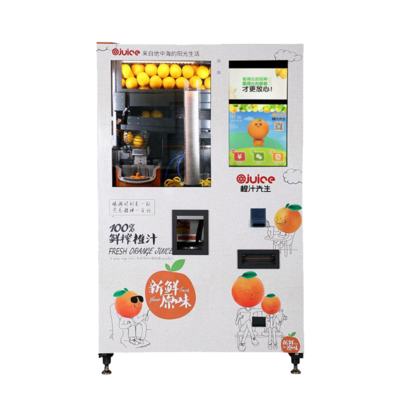 Micron automatic fresh orange juice vending machine with card reader and bill validator