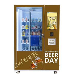 Smart Vending XY Elevator Wine Alcohol Glass Bottle Age Verification Vending Machines for Sale