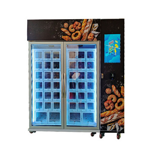 Cup Cake Bread Vending Machine Healthy Food R290 Refrigerated Cooling Locker Vending Machines