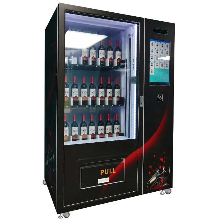 For Adults with Age Discriminator Elevator Card Reader Wine Beer Glass Bottle Drinks Vending Machines for Sale