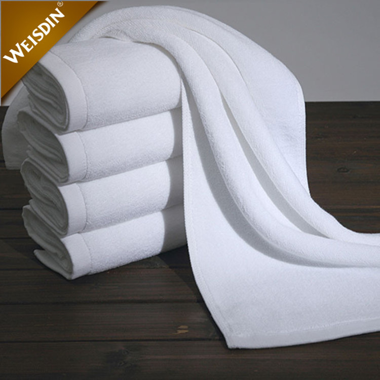 5 Star Hotel Towels White Custom Logo Bathroom Linen 100% Cotton Face Hand Bath Hotel Towel Set