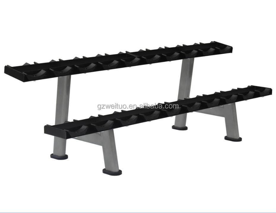 Commercial fitness gym equipment Dumbbell set with rack F-A54