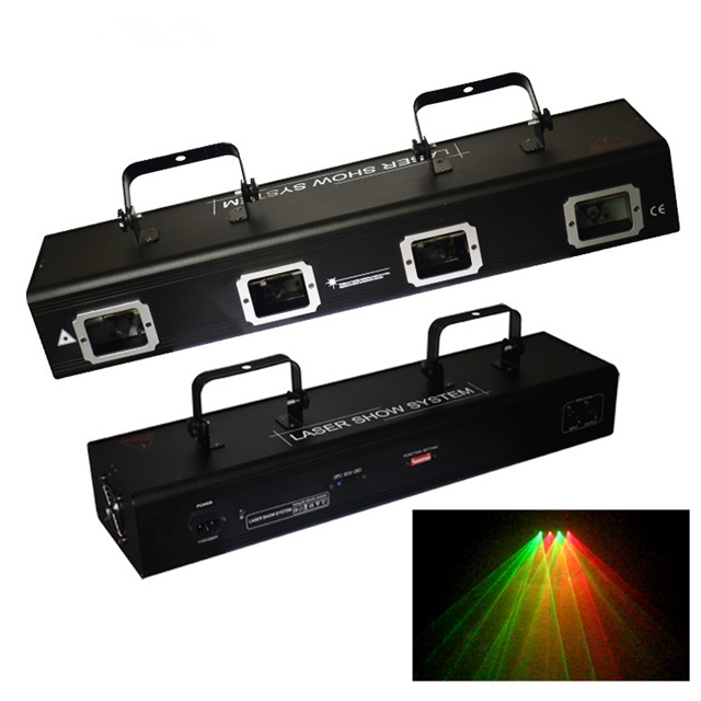 2021 4 Holes 60w club light Bar Event 4 Eyes Laser Light Disco Dj Red Green Blue Yellow Full Color Laser Lights