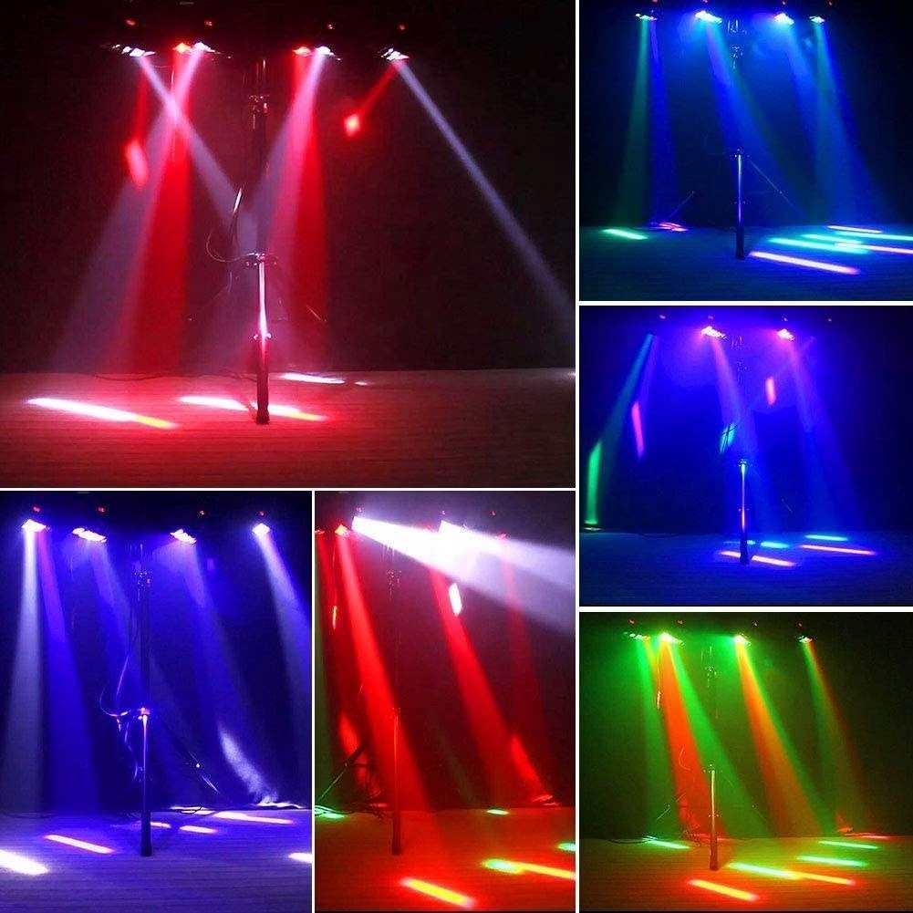 Smart Party Festival Disco Show Wedding Rgb Stage Light Dmx512 Sound Control Mic Rgbw Moving Head Dj Stage Lighting