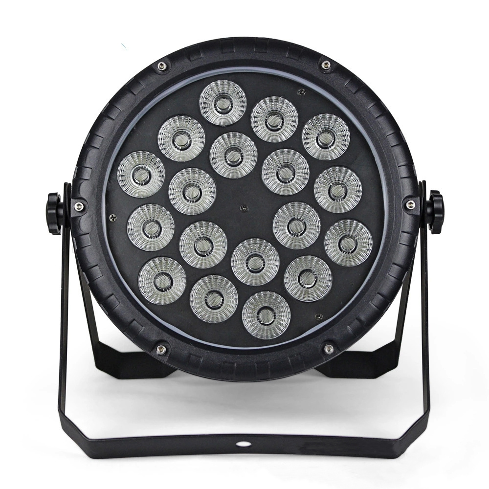 18pcs Waterproof 10W RGBWA  5in 1 led slim par/flat par Party Wedding Club DJ effect Lighting Show