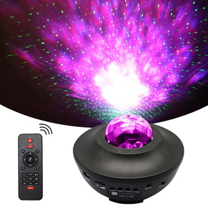 2022 New Smart Rotatable Star Night Lights For Kids Sky Laser Cove Lamp 360 Led Aurora Music Projector Light