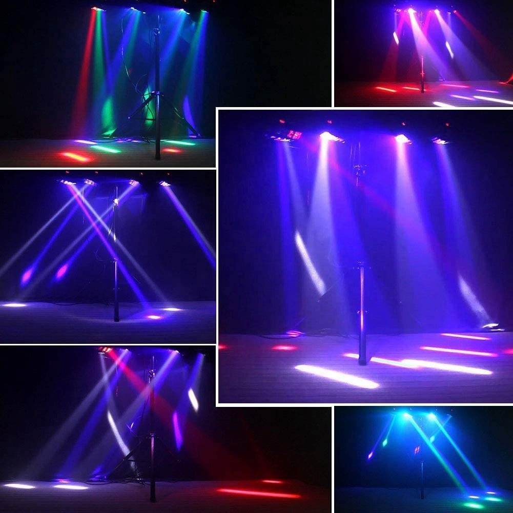 Smart Party Festival Disco Show Wedding Rgb Stage Light Dmx512 Sound Control Mic Rgbw Moving Head Dj Stage Lighting