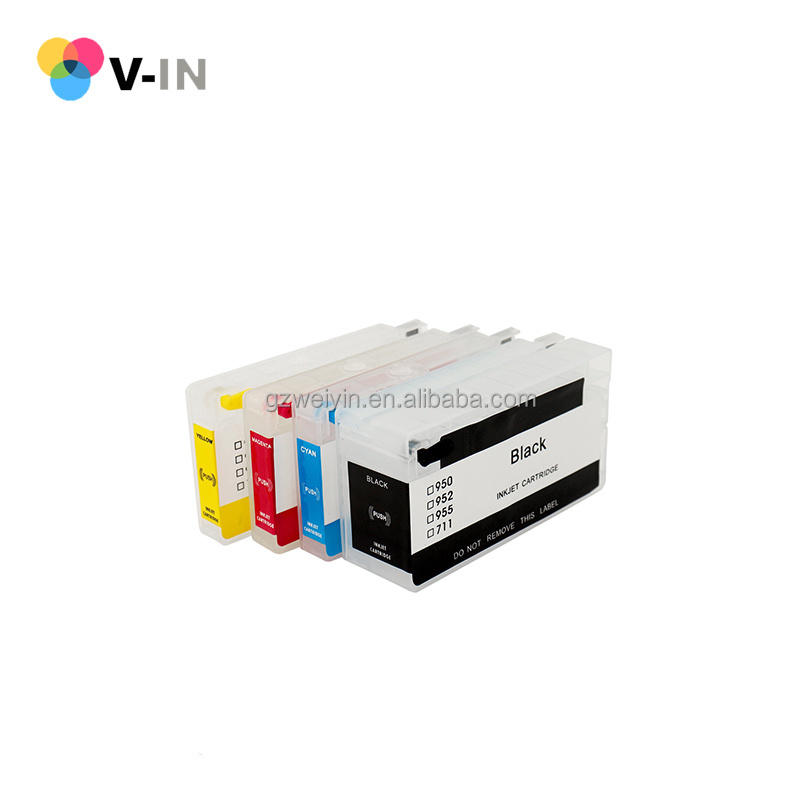 7740 8210 8710 8720 8730 Printer Refillable Ink Cartridge with ARC Chip for HP 952 953 957 954 955 95U XL Compatible Cartridge