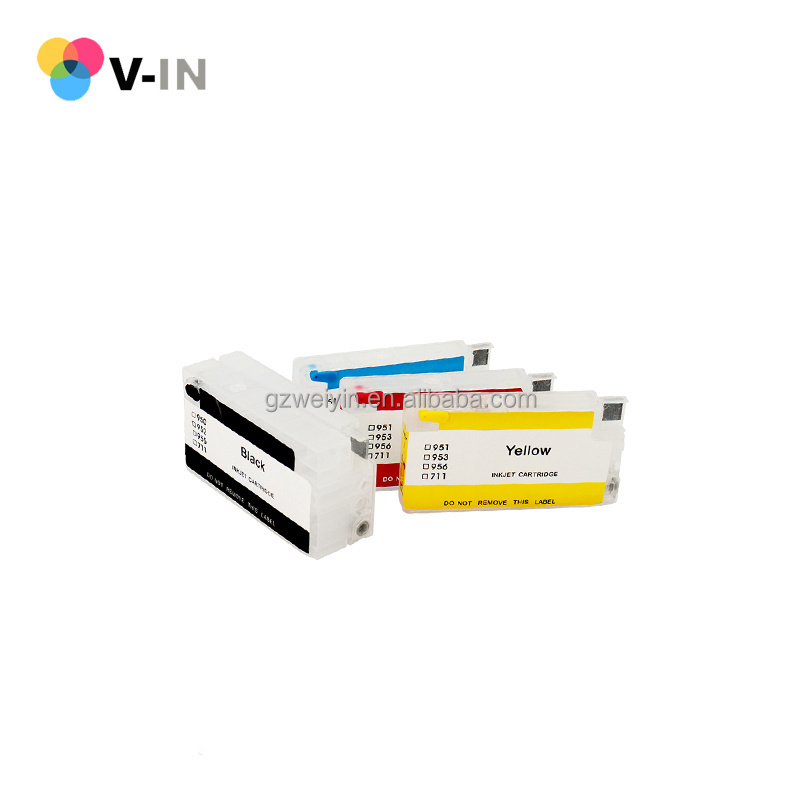 7740 8210 8710 8720 8730 Printer Refillable Ink Cartridge with ARC Chip for HP 952 953 957 954 955 95U XL Compatible Cartridge