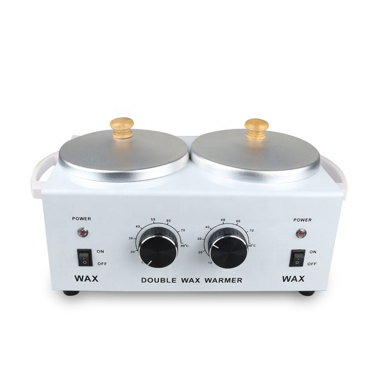 Hot sale salon metal hair removal set  double wax  warmer depilatory wax pot heater