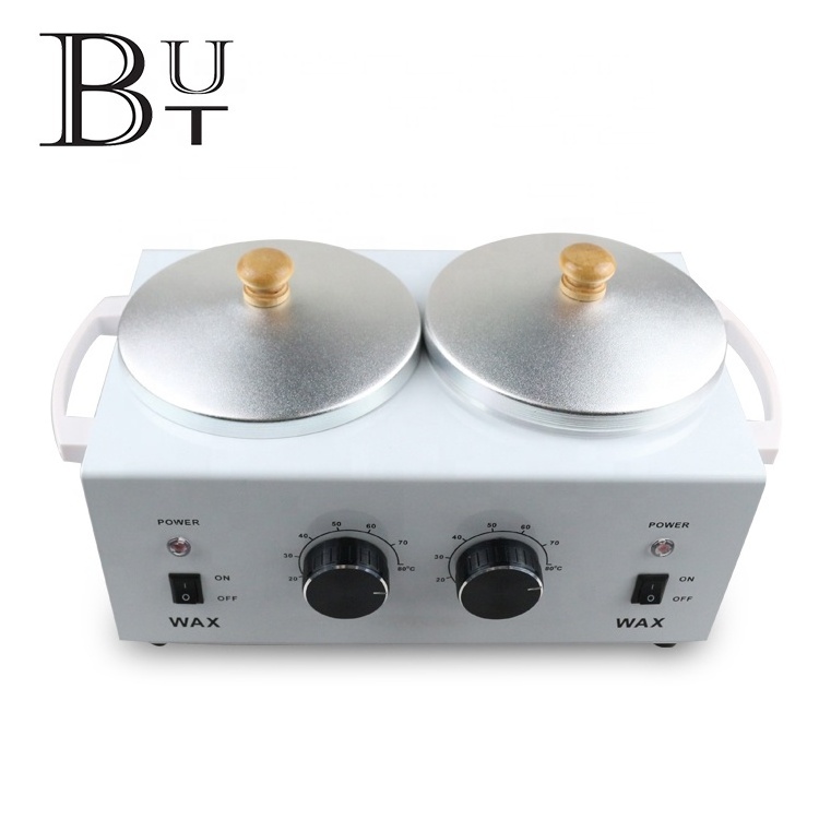 Hot sale salon metal hair removal set  double wax  warmer depilatory wax pot heater