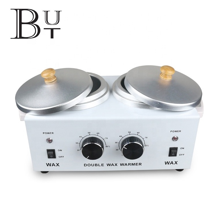 Hot sale salon metal hair removal set  double wax  warmer depilatory wax pot heater