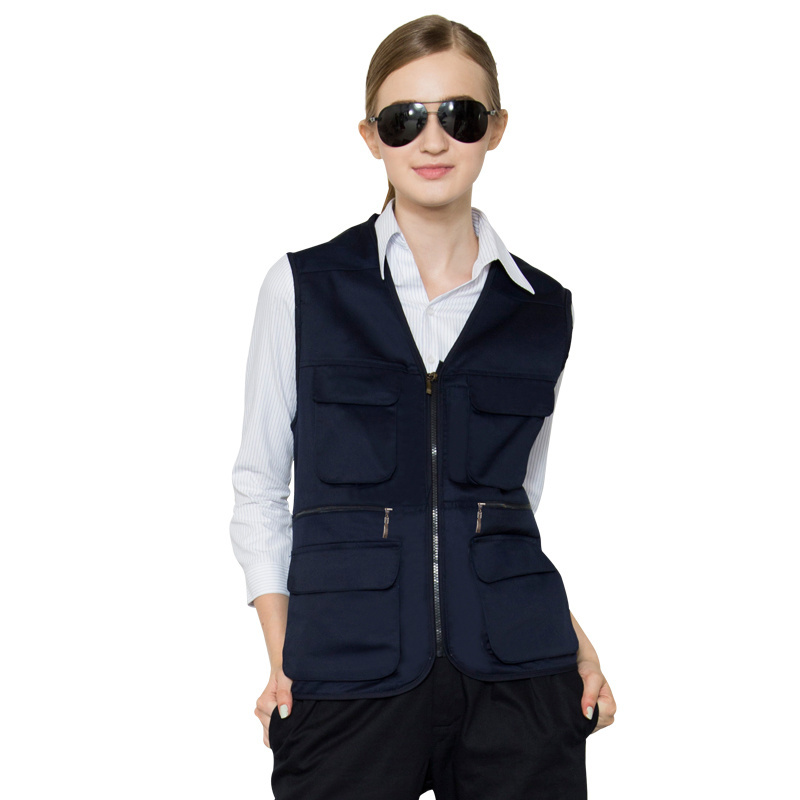 Stock men's multi pockets Cargo vest for climbing shooting photography Hooking fisherman Journalist Fishing Vest Waistcoat