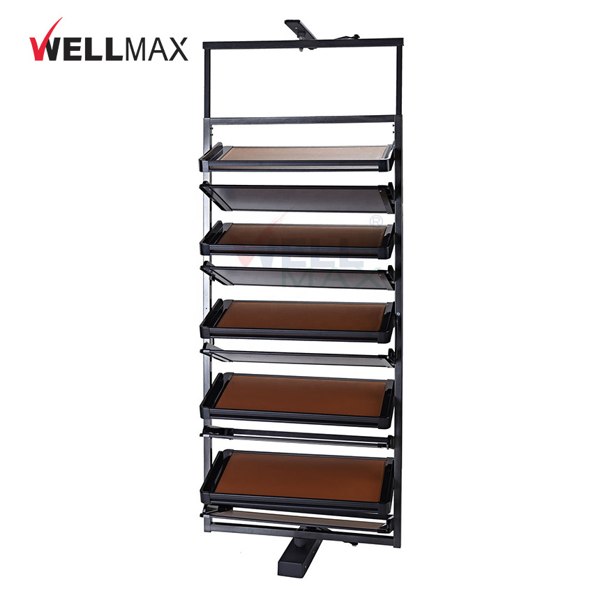 WELLMAX Bedroom Closet Wardrobe Soft Closing 360 Rotating Shoe Holder Revolving Shoe Rack Storage Organizer