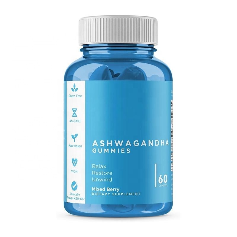 Best Selling Ashwagandha Gummies Bear Natural Fruit Flavor For Energy Support Immune Booster Concentration